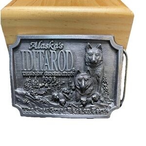 Alaska's Iditarod 1993 Belt Buckle